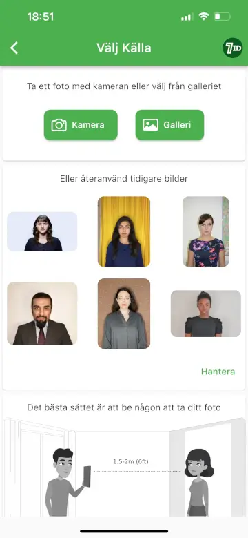 7ID App: Sweden Passport Photo Maker